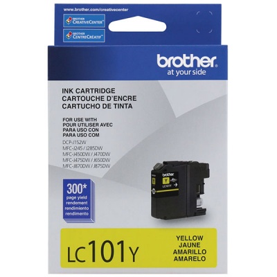 Brother Yellow Ink Cartridge (300 Yield) (LC101Y)