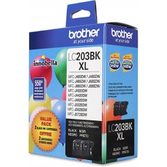 Brother High Yield Black Ink Cartridge 2-Pack (LC2032PKS)