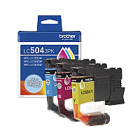 Brother 3-Pack Cyan, Magenta and Yellow Ink Cartridges (500 Yield Each) (LC5043PKS)