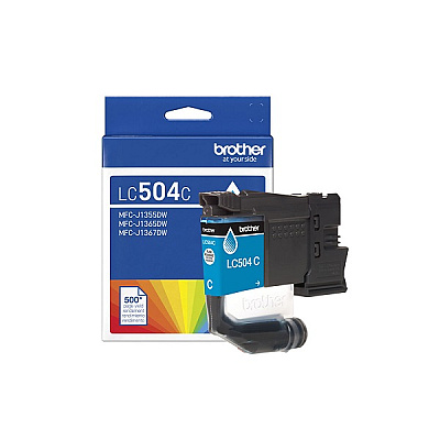 Brother Cyan Ink Cartridge (500 Yield) (LC504CS)