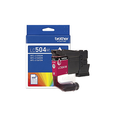 Brother Magenta Ink Cartridge (500 Yield) (LC504MS)