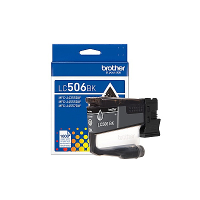 Brother Black Ink Cartridge (1,000 Yield) (LC506BKS)