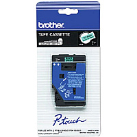 Brother 12mm (1/2") Black on Green Laminated Tape (7.7m/25.2') (1/Pkg) (TC8001)