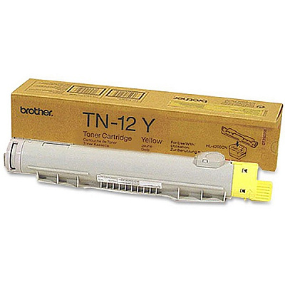 Brother Yellow Toner Cartridge (6,000 Yield) (TN12Y)