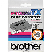 Brother 12mm (1/2") Black on Red Laminated Tape (15m/50') (1/Pkg) (TX4311)
