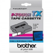 Brother 24mm (1") Black on Blue Laminated Tape (15m/50') (1/Pkg) (TX5511)