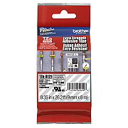 Brother 9mm (3/8") Black on Clear Extra Strength Super Adhesive Industrial Tape (8m/26.2') (1/Pkg) (TZES121)