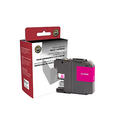 Clover CIG Remanufactured High Yield Magenta Ink Cartridge (Alternative for Brother LC203M) (550 Yield) (118105)
