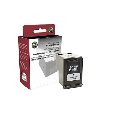 Clover CIG Remanufactured Black Ink Cartridge (Alternative for HP N9K04AN, 65XL) (300 Yield) (118154)