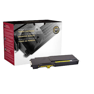Clover CIG Remanufactured High Yield Yellow Toner Cartridge (Alternative for Dell 593-BBBR, YR3W3, 593-BBBO, RP5V1) (4,000 Yield) (200813P)