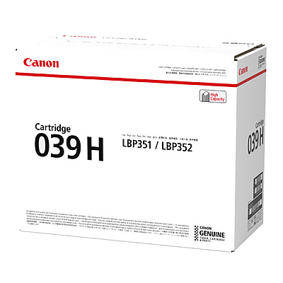 Canon (CRG-039H) High Yield Toner Cartridge (25,000 Yield) (0288C001AA)