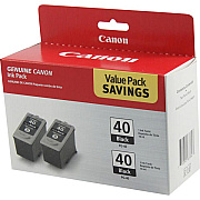 Canon (PG-40) Black Ink Cartridge Twin Pack (2 Pack of OEM# 0615B002) (0615B013)