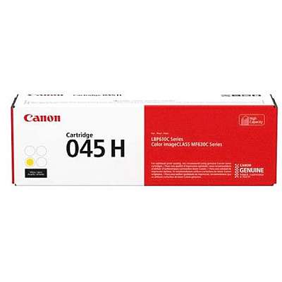 Canon (CRG-045H) High Capacity (Yellow) Toner Cartridge (2,200 Yield) (1243C001AA)