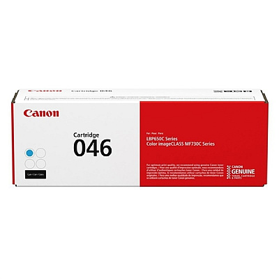 Canon (CRG-046) (Cyan) Toner Cartridge (2,300 Yield) (1249C001AA)