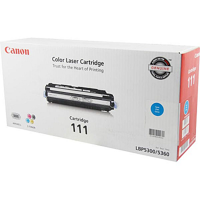 Canon (CRG-111C) Cyan Toner Cartridge (6,000 Yield) (1659B001BA)