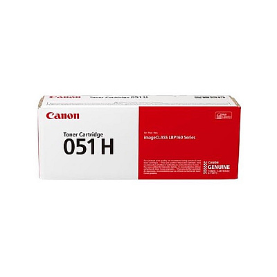 Canon (CRG-051H BK) High Yield Black Toner Cartridge (4,000 Yield) (2169C001AA)
