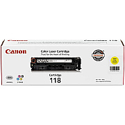 Canon (CRG-118Y) Yellow Toner Cartridge (2,900 Yield) (2659B001AA)