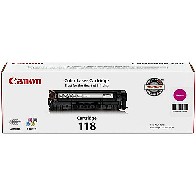 Canon (CRG-118M) Magenta Toner Cartridge (2,900 Yield) (2660B001AA)