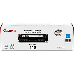 Canon (CRG-118C) Cyan Toner Cartridge (2,900 Yield) (2661B001AA)