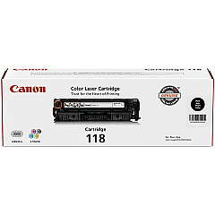 Canon (CRG-118BK) Black Toner Cartridge (3,400 Yield) (2662B001AA)