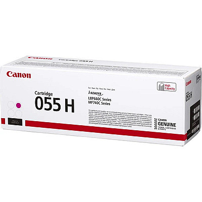 Canon (CRG-055 M H) High Yield Magenta Toner Cartridge (5,900 Yield) (3018C001AA)