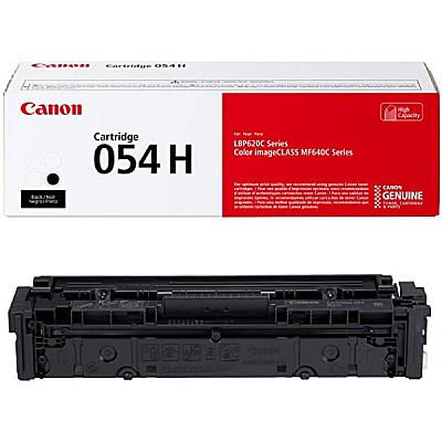 Canon (CRG-054 H BK) High Yield Black Toner Cartridge (3,100 Yield) (3028C001AA)