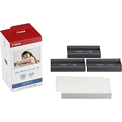 Canon (KP-108IN) Black and Color Ink Cartridge & Photo Paper (3115B001)
