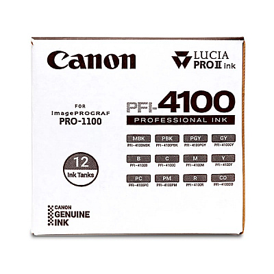 Canon PFI-4100 12 Color Cartridge Pack (80ml) (6776C006)