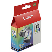 Canon (BCI-15CL) Color Ink Tank Twin Pack (8191A003)
