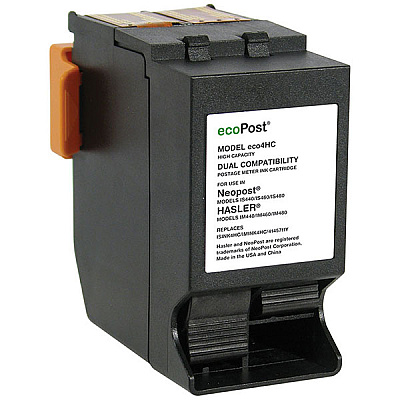EcoPost Remanufactured Red Postage Meter Ink Cartridge (Alternative for NeoPost ISINK4HC, IMINK4HC, 4145711Y) (19500 Yield) (ECO4HC)