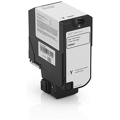 Dell High Yield Yellow Toner Cartridge (OEM# 593-BBYE) (12,000 Yield) (FKRWV)