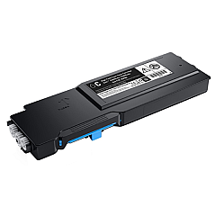 Dell Cyan Toner Cartridge (OEM# 593-BCBB) (3,000 Yield) (K6PKK)