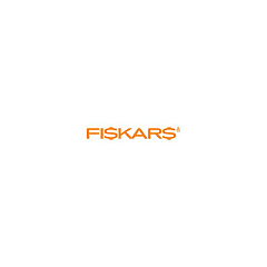 Fiskars SoftGrip Titanium Scissors, 8" Long, 4" Cut Length, Offset White Handle (FSK1069766)
