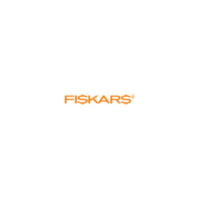 Fiskars SoftGrip Titanium Scissors, 8" Long, 4" Cut Length, Offset White Handle (FSK1069766)