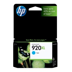 HP 920XL (CD972AN) High Yield Cyan Original Ink Cartridge (700 Yield)