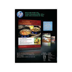 HP Inkjet Brochure FSC Paper 180g, Glossy 48#, 98 Bright (8.5" x 11") (A SZ) (Two Sided) (150 Sheets/Pkg) (Q1987A)