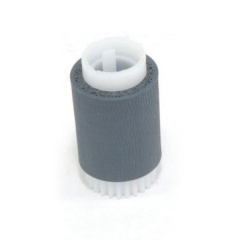 HP Pickup Roller (Gray Spongy Rubber Roller on a White Cylinder & 24 Tooth White Gear on One Side) (RM2-6046)