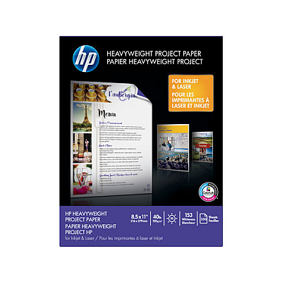 HP Heavyweight Project Paper for Inkjet, Laser & PageWide (8.5" x 11") (250 Sheets/Pkg) (Z4R14A)