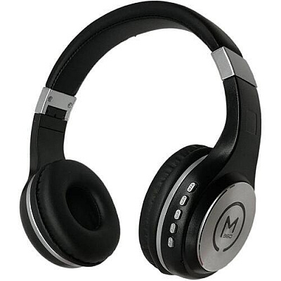 Morpheus Serenity Wireless Over-the-ear Headphones, Bluetooth 5.0 Headset With Microphone, Hifi Stereo Wiredwireless Blacksilver (HP5500B)