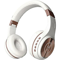Morpheus Serenity Wireless Over-the-ear Headphones, Bluetooth 5.0 Headset With Microphone Hifi Stereo Wiredwireless Whiterose Gold (HP5500R)