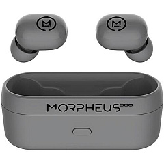 Morpheus Spire True Wireless Earbuds Bluetooth In-ear Headphones With Microphone Hifi Stereo 20 Hour Playtime Binaural Gray (TW1500G)