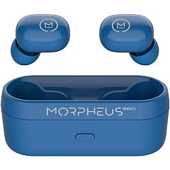 Morpheus Spire True Wireless Earbuds Bluetooth In-ear Headphones With Microphone Hifi Stereo 20 Hour Playtime Binaural Blue (TW1500L)