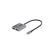 StarTech 2-port Usb-c Mst Hub - Usb Type-c To 2x Displayport Multi-monitor Adapter - Dual-dp Up To 4k 60hz With Dp 1.4 & Dsc - Hdr - 1ft Cable - Windows Only (MST14CD122DP)