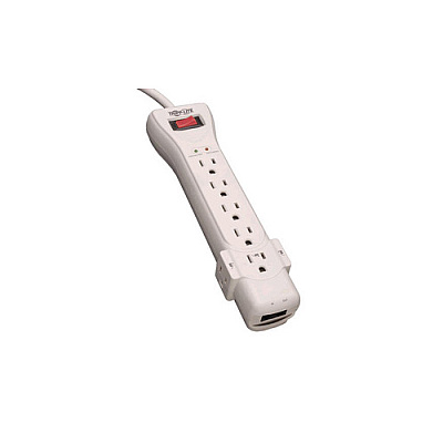 Tripp Lite Surge Protector Power Strip 120V 7 Outlet RJ11 7' Cord 2520 Joules (SUPER7TEL)