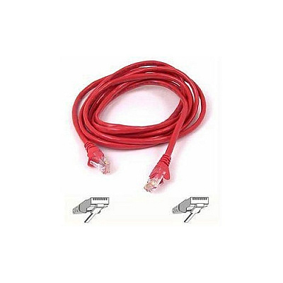 Belkin Lan Utp Cat 5e Patch Cable (A3L79107RED)