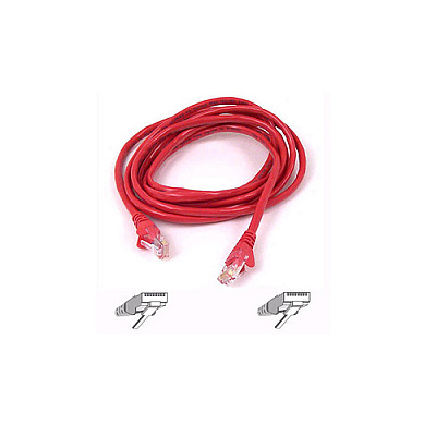 Belkin Snagless Cat 5e Utp Patch 4pair; Red (A3L79115REDS)