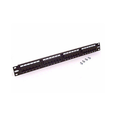 Belkin 24-ports Cat5e Angled Patch Panel Black (F4P33824AB5AN)