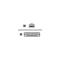 Digi International Digi 48 Rj-45/db-25m Crossover Cable(1 (76000238)