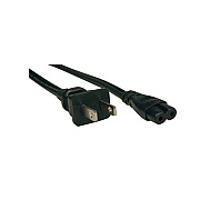 Tripp Lite 6ft Laptop Power Cord 18awg 1-15p To C7 (P012006)