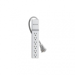 Belkin 6 Outlet Surge Protector, 6 Ft. Cord (BE106001-06R)
